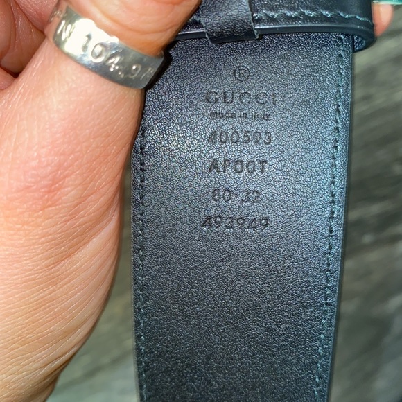 Gucci Double G wide leather belt main image 5